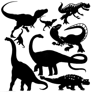 Dinosaur 12 x 12  lots of dino's